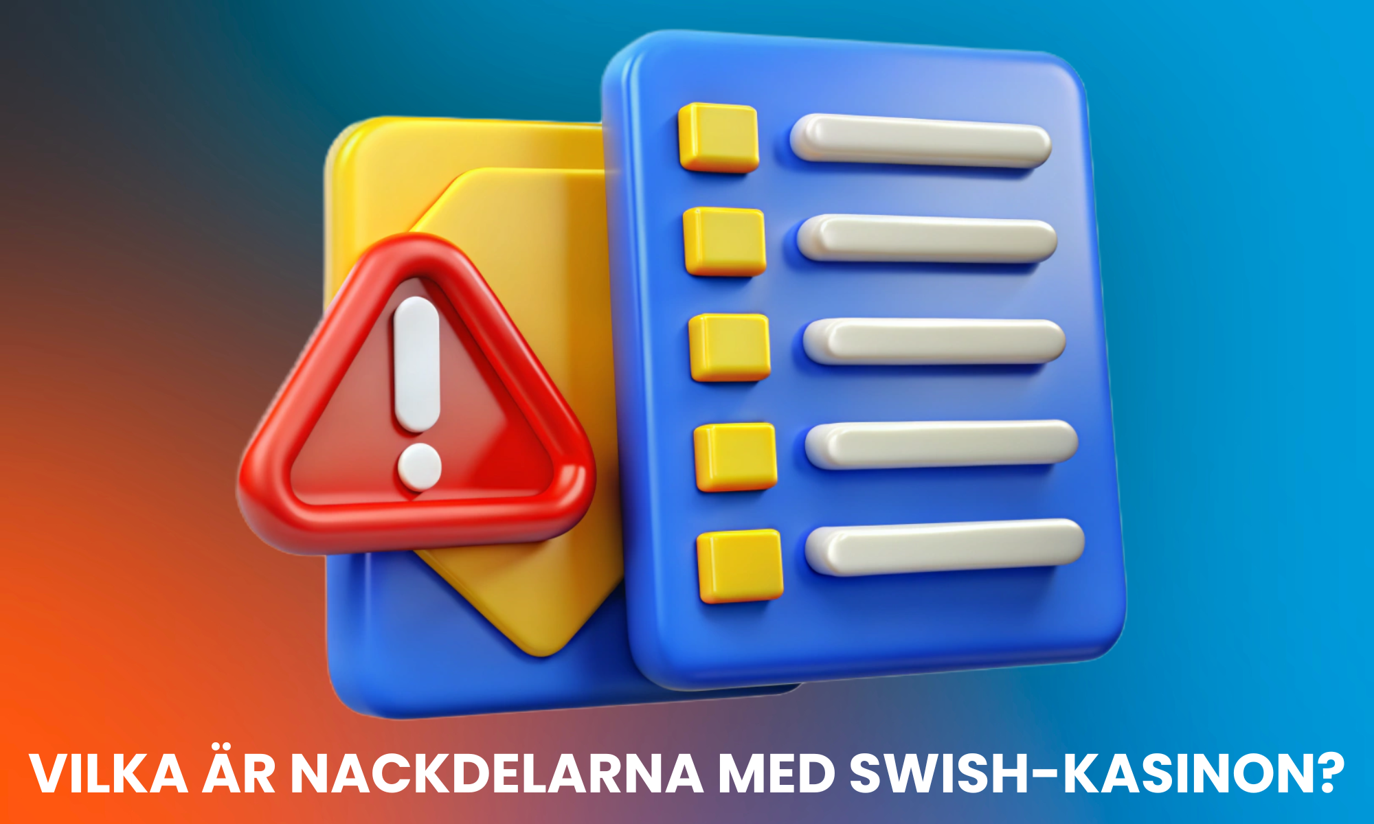 En lista över vissa nackdelar med kasinon med Swish